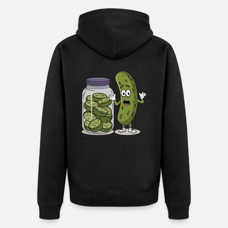 Concombre - Veste à capuche bio Premium Unisexe - noir