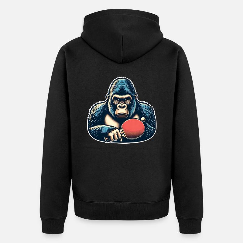 Ping-pong - Veste à capuche bio Premium Unisexe - noir