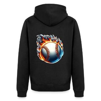 Base-ball - Veste à capuche bio Premium Unisexe - noir - Dos - Nico (187cm)