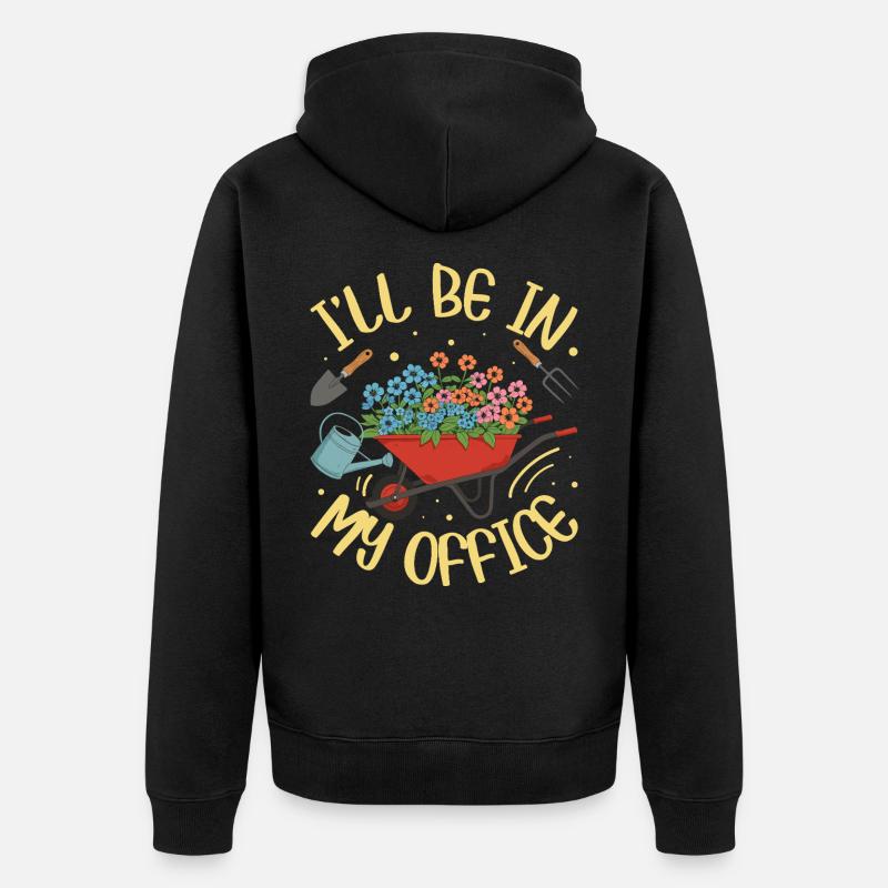 JE SERAI DANS MON BUREAU - Veste à capuche bio Premium Unisexe - noir
