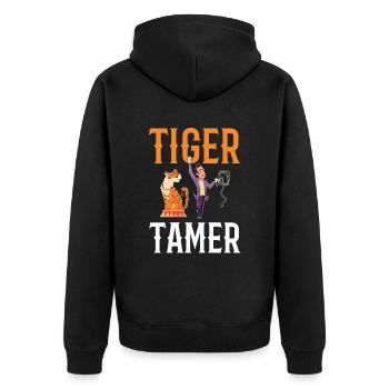 Tiger Tamer pour tous les amateurs de cirque - Veste à capuche bio Premium Unisexe - noir - Dos - Nico (187cm)