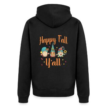 Bon automne pour tous les fans de gnomes - Veste à capuche bio Premium Unisexe - noir - Dos - Nico (187cm)