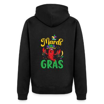 Carnaval amusant pour tous les fans de carnaval - Veste à capuche bio Premium Unisexe - noir - Dos - Nico (187cm)