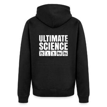 Frisbees scientifiques ultimes pour les amateurs de frisbee - Veste à capuche bio Premium Unisexe - noir - Dos - Nico (187cm)