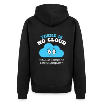 Il n’y a pas de cloud, c’est juste l’ordinateur d’un - Veste à capuche bio Premium Unisexe - noir - Dos - Nico (187cm)