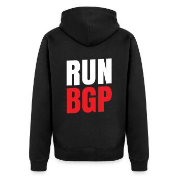 BGP pour l’exécution du ventilateur de l’ordinateur réseau - Veste à capuche bio Premium Unisexe - noir - Dos - Nico (187cm)
