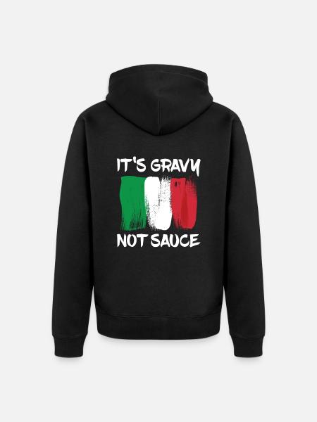 Gravy instead of gravy for all lovers of - Unisex Premium Organic Zip Hoodie - black