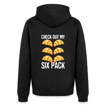 Découvrez mon pack de six - Veste à capuche bio Premium Unisexe - noir - Dos - Nico (187cm)