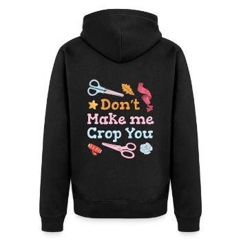 Ne me forcez pas à donner le vôtre pour tout le monde - Veste à capuche bio Premium Unisexe - noir - Dos - Nico (187cm)