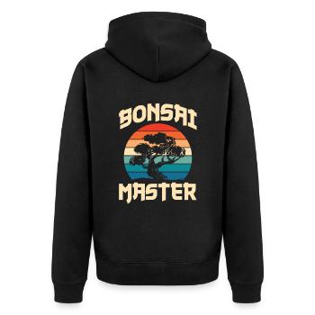 Bonsaï Master pour tous les amateurs de bonsaï - Veste à capuche bio Premium Unisexe - noir - Dos - Nico (187cm)