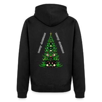 Joyeux Noël - Veste à capuche bio Premium Unisexe - noir - Dos - Nico (187cm)
