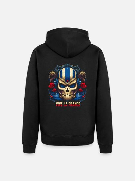 Vive la France - Unisex Premium Organic Zip Hoodie - black
