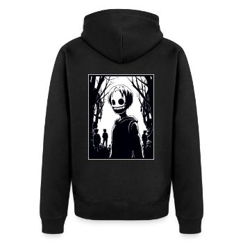 Dessin animé Manga Anime Ville Zombie Goules - Veste à capuche bio Premium Unisexe - noir - Dos - Nico (187cm)