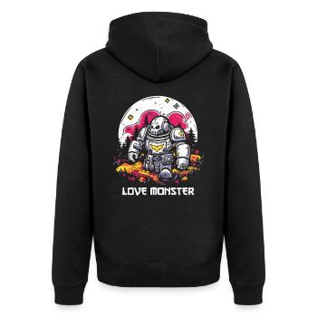 Cher Monster Robot - Veste à capuche bio Premium Unisexe - noir - Dos - Nico (187cm)