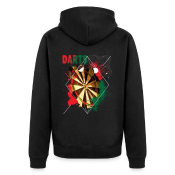 Jeu de fléchettes Dart Dart King 180 Bullseye - Veste à capuche bio Premium Unisexe - noir - Dos - Nico (187cm)