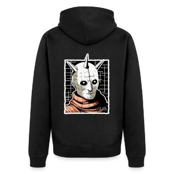 The Coolest Horror Villain - Unisex Premium Organic Zip Hoodie - black - Back - Nico (187cm)