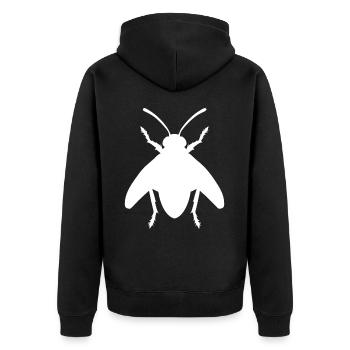Noeud papillon super cool - Veste à capuche bio Premium Unisexe - noir - Dos - Nico (187cm)
