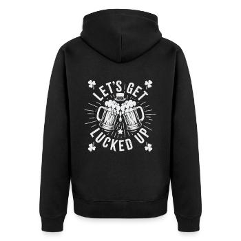 Laissez-vous tenter par la chance - Veste à capuche bio Premium Unisexe - noir - Dos - Nico (187cm)