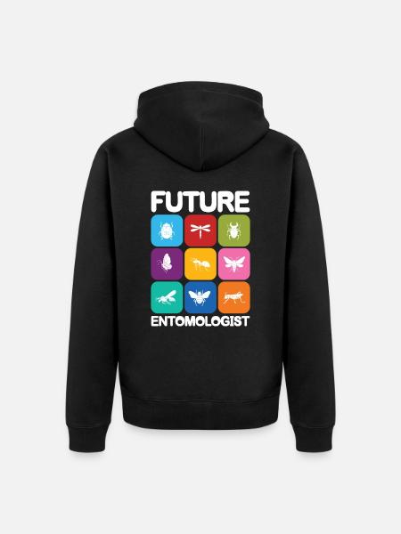 Future Entomologist - Unisex Premium Bio Zip Hoodie - Schwarz