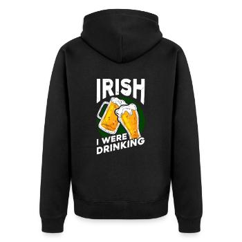 Graphique irlandais I Were Celebrate Cheers - Veste à capuche bio Premium Unisexe - noir - Dos - Nico (187cm)