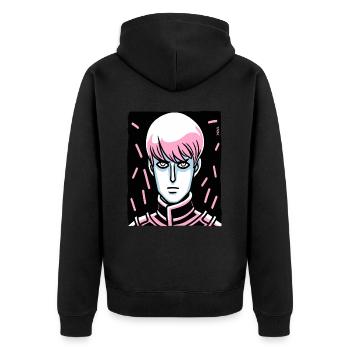 Dessin animé Soldier : Souverain - Veste à capuche bio Premium Unisexe - noir - Dos - Nico (187cm)
