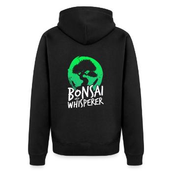 Chuchoteur de bonsaï - Veste à capuche bio Premium Unisexe - noir - Dos - Nico (187cm)