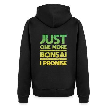 Juste un bonsaï de plus, je vous le promets - Veste à capuche bio Premium Unisexe - noir - Dos - Nico (187cm)