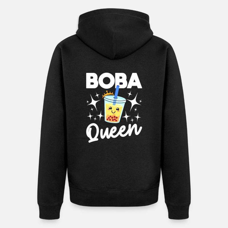 Reine du boba - Veste à capuche bio Premium Unisexe - noir