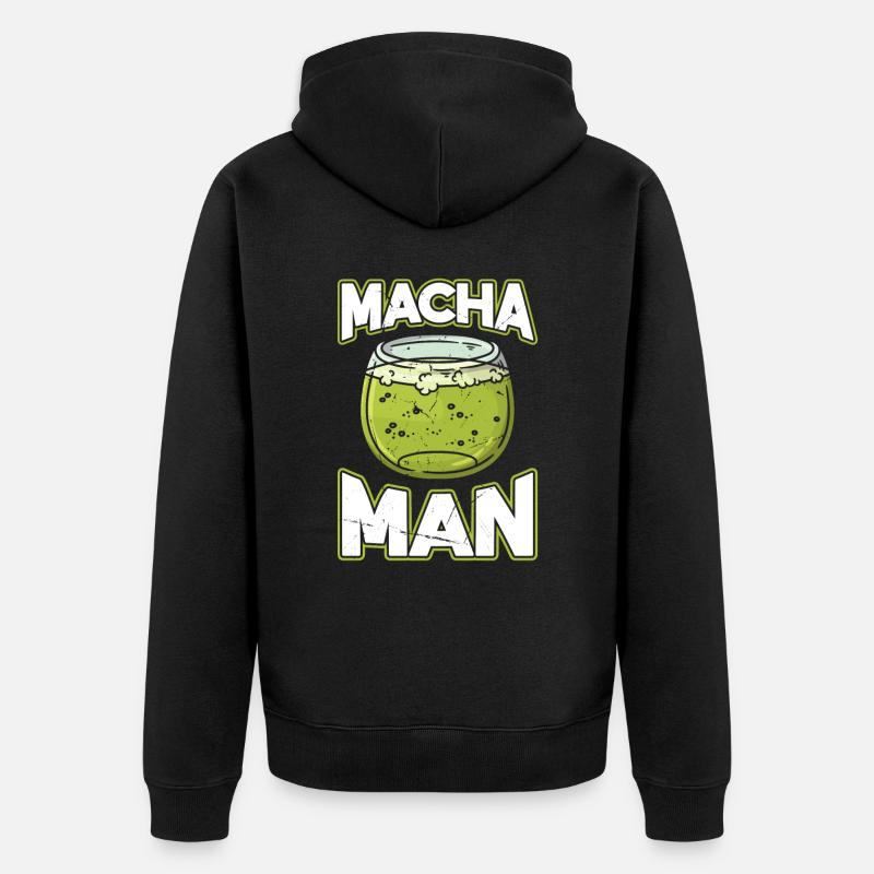 Macha Man - Veste à capuche bio Premium Unisexe - noir