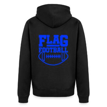 Flag Football - Veste à capuche bio Premium Unisexe - noir - Dos - Nico (187cm)