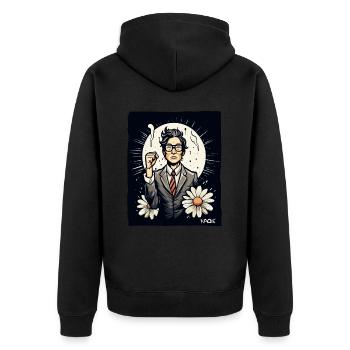 Un employé japonais se bat pour la liberté - Veste à capuche bio Premium Unisexe - noir - Dos - Nico (187cm)