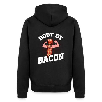 Corps de bacon - Veste à capuche bio Premium Unisexe - noir - Dos - Nico (187cm)