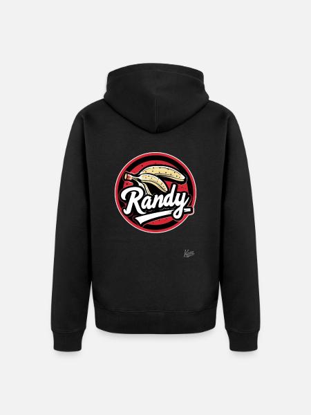 Banana Randy - Unisex Premium Organic Zip Hoodie - black