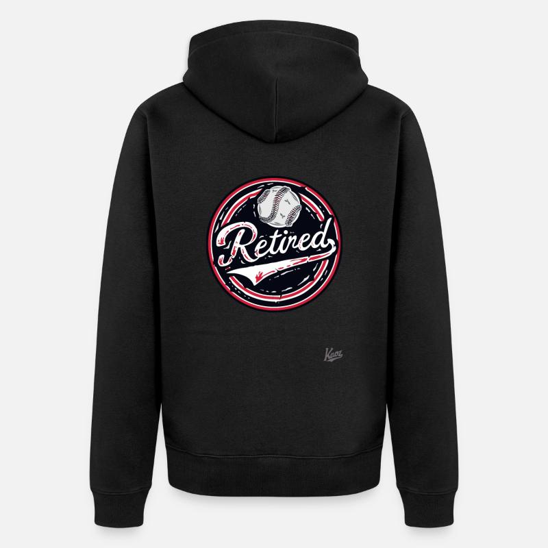Retraités - Veste à capuche bio Premium Unisexe - noir