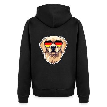 Lunettes de soleil Golden Retriever Football Allemagne - Veste à capuche bio Premium Unisexe - noir - Dos - Nico (187cm)