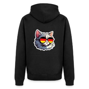 Chat - Veste à capuche bio Premium Unisexe - noir - Dos - Nico (187cm)