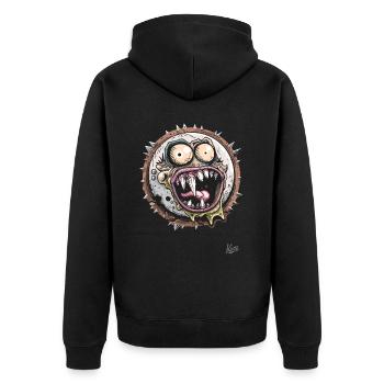 Horreur Monstre Châtaigne Châtaigne - Veste à capuche bio Premium Unisexe - noir - Dos - Nico (187cm)