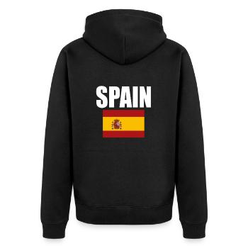 Espagne - Veste à capuche bio Premium Unisexe - noir - Dos - Nico (187cm)