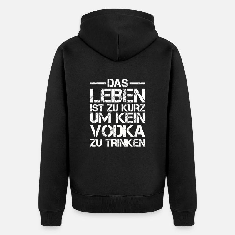 Vodka - Veste à capuche bio Premium Unisexe - noir