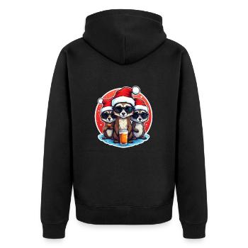 Bière de Noël Meerkat - Veste à capuche bio Premium Unisexe - noir - Dos - Nico (187cm)