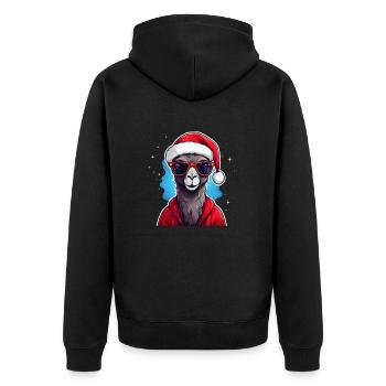 Chapeau de Noël Camel Noël - Veste à capuche bio Premium Unisexe - noir - Dos - Nico (187cm)