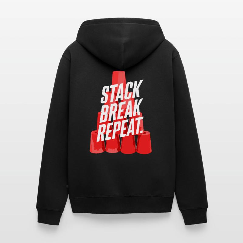 Stack Break Repeat Stacking Cups Speed Stacker Unisex Premium Bio Zip Hoodie