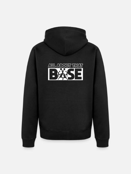 All about this base - Unisex Premium Organic Zip Hoodie - black