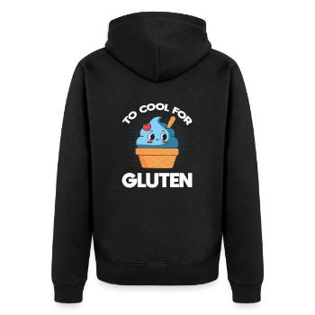 Pour refroidir pour le gluten - Veste à capuche bio Premium Unisexe - noir - Dos - Nico (187cm)