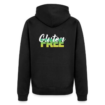 Design amusant sans gluten - Veste à capuche bio Premium Unisexe - noir - Dos - Nico (187cm)