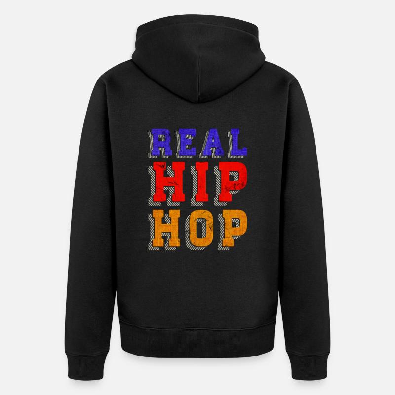 Vrai Hip Hop - Veste à capuche bio Premium Unisexe - noir