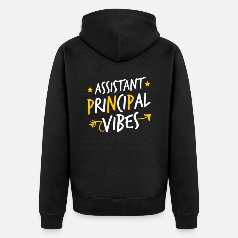 Vibes de l’assistant principal - Veste à capuche bio Premium Unisexe - noir