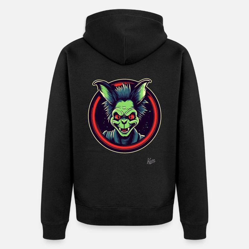 Petit lutin effronté - Veste à capuche bio Premium Unisexe - noir