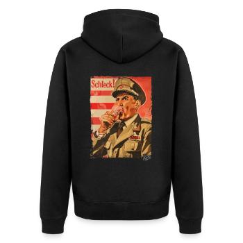 Glace pour le dictateur stupide – Schleck - Veste à capuche bio Premium Unisexe - noir - Dos - Nico (187cm)