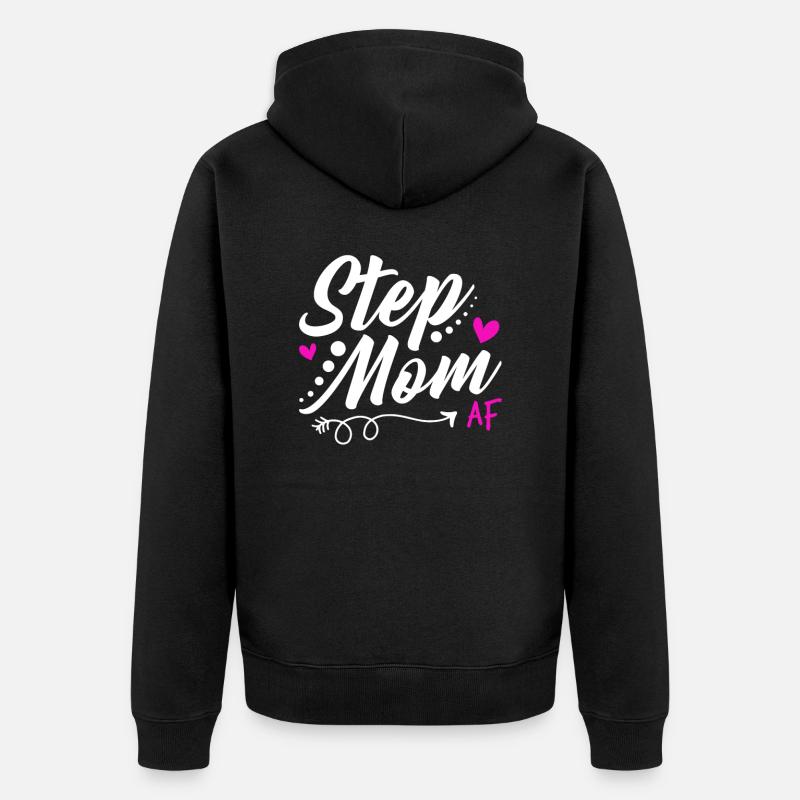 Belle-mère Af - Veste à capuche bio Premium Unisexe - noir